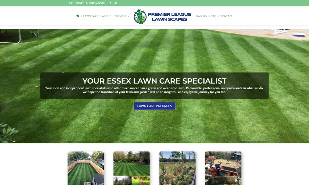 Premier League Lawnscapes website